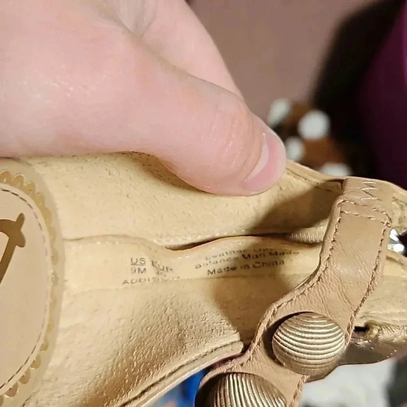 Sam Edelman Addison Women Classic Nude Ankle Strap Sandal Heels Size 9M - Picture 7 of 7